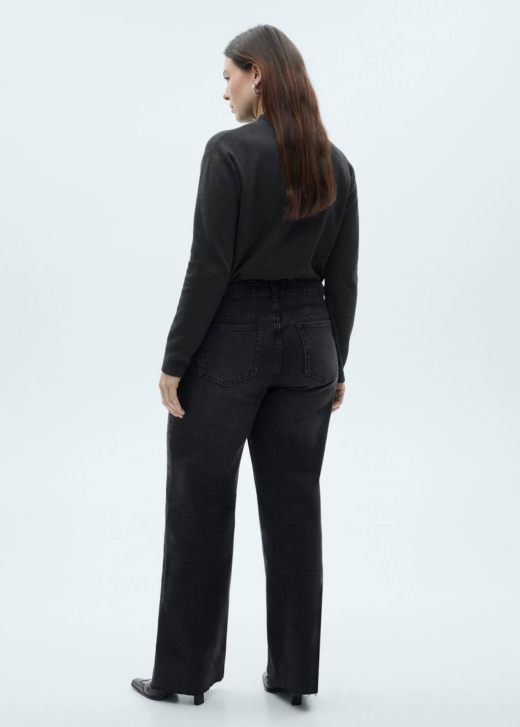 Grey Wide leg Jeans With High Waist Danila, , large image number 5