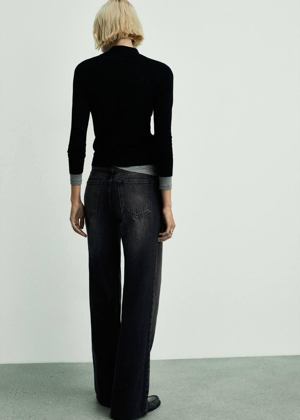 Grey Wide leg Jeans With High Waist Danila, , large image number 9