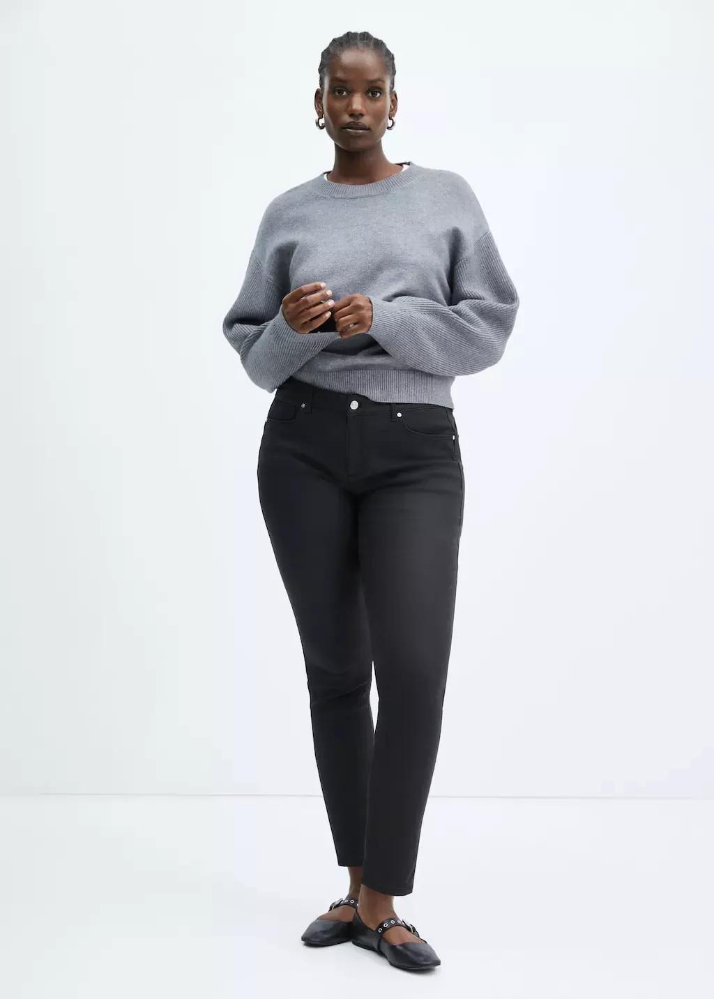 BLACK ed Denim Skinny Jeans, , large image number 4
