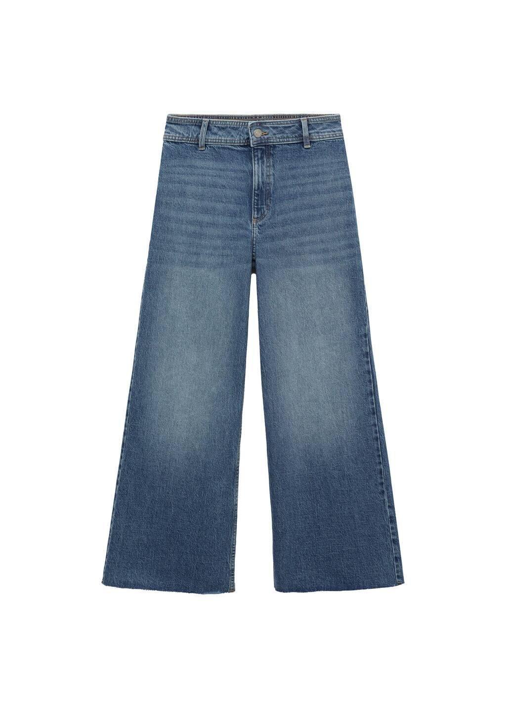 Blue Catherin Culotte High-Rise Jeans, , large image number 2