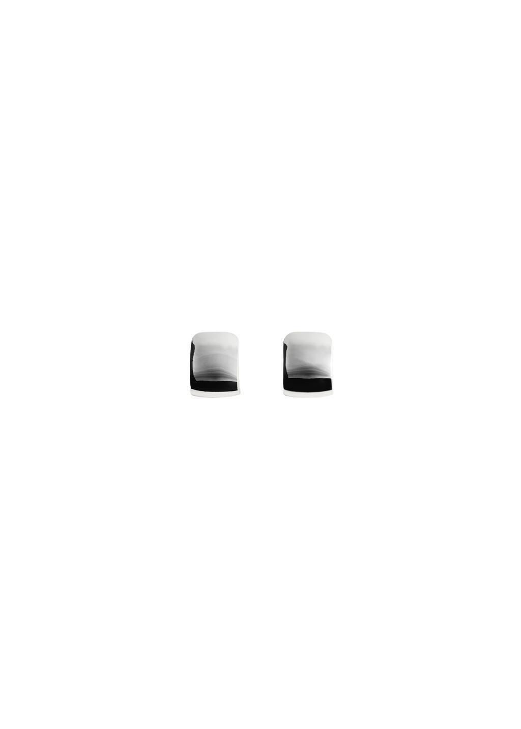 SILVER Volume hoop earrings, Silver, large image number 2
