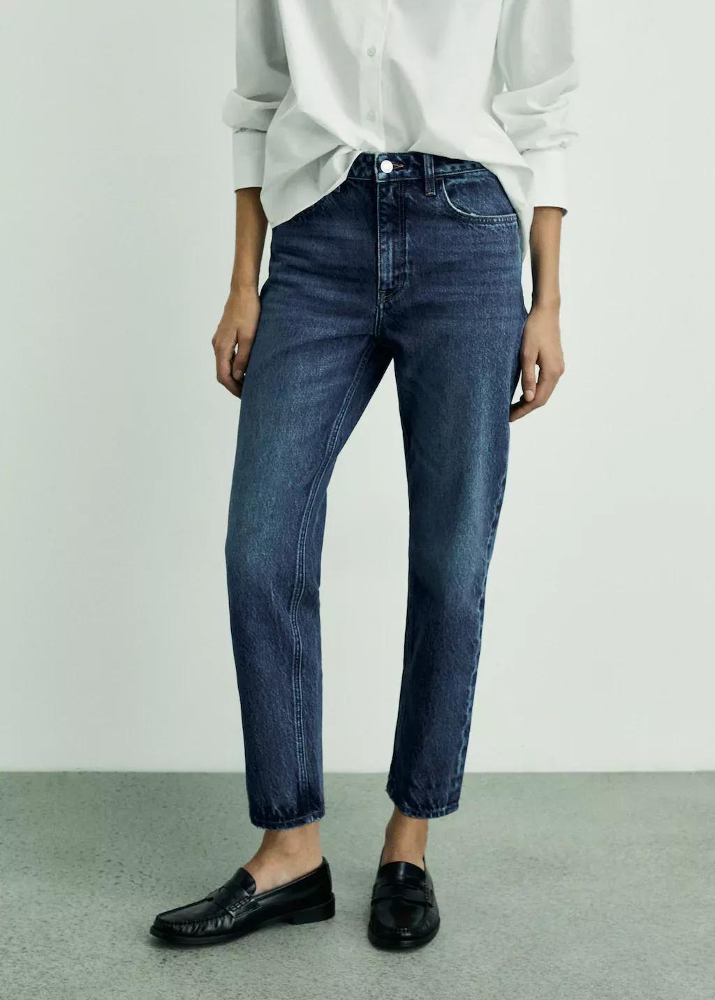 Blue Mom Jeans With High Waist Mom2000, , large image number 0