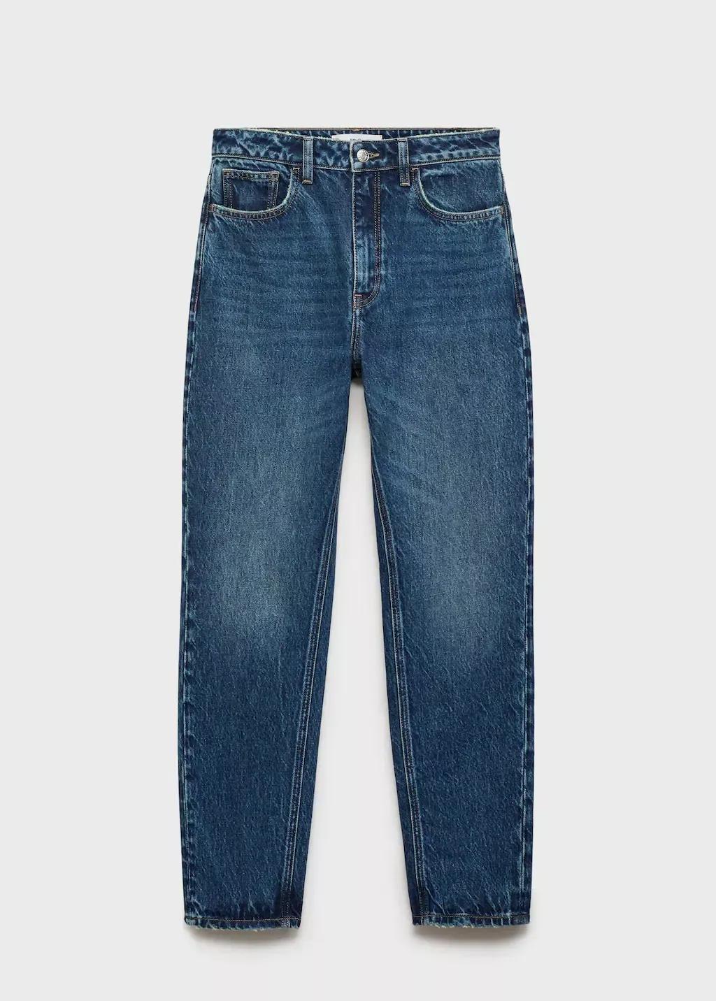 Blue Mom Jeans With High Waist Mom2000, , large image number 4