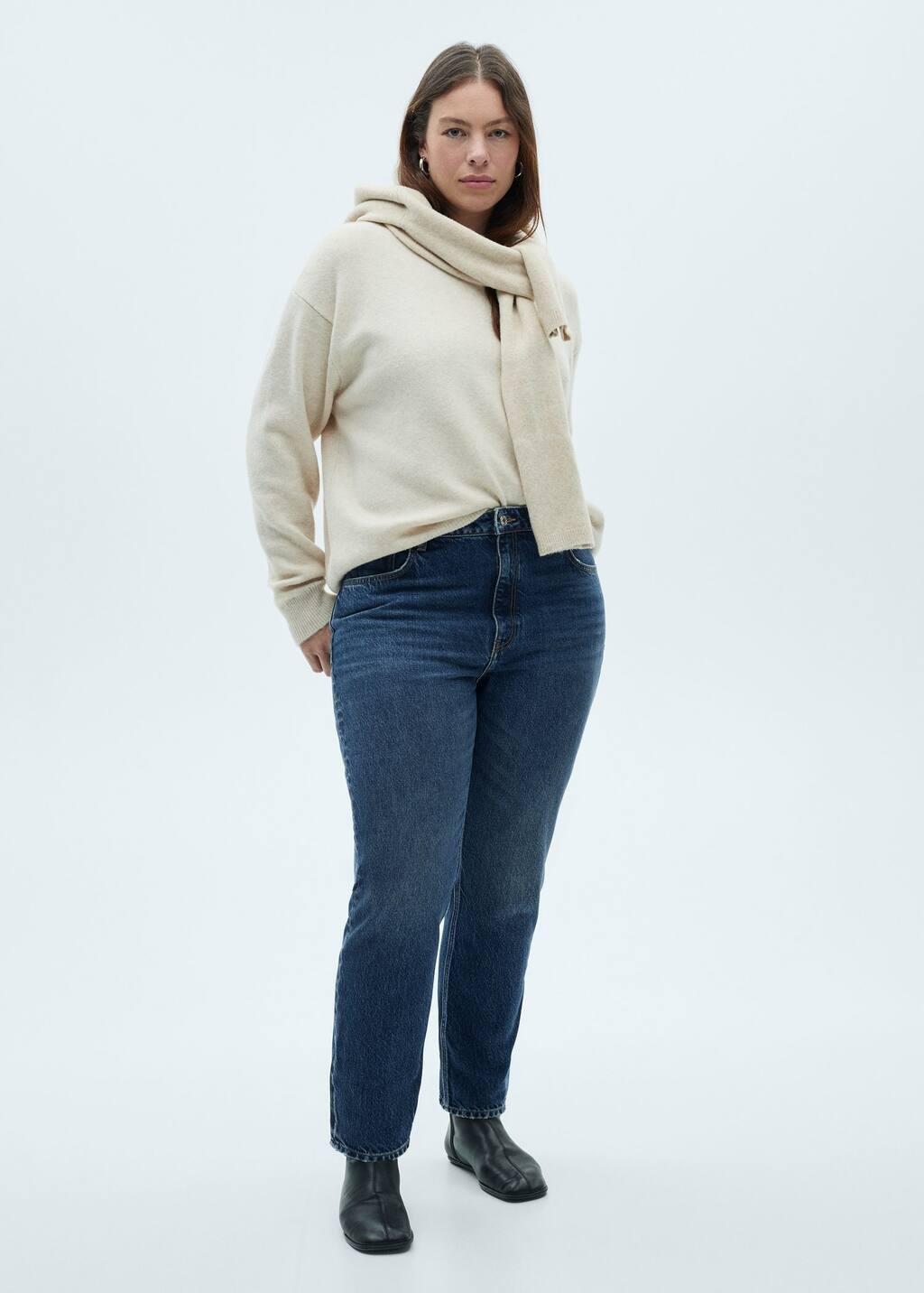 Blue Mom Jeans With High Waist Mom2000, , large image number 5