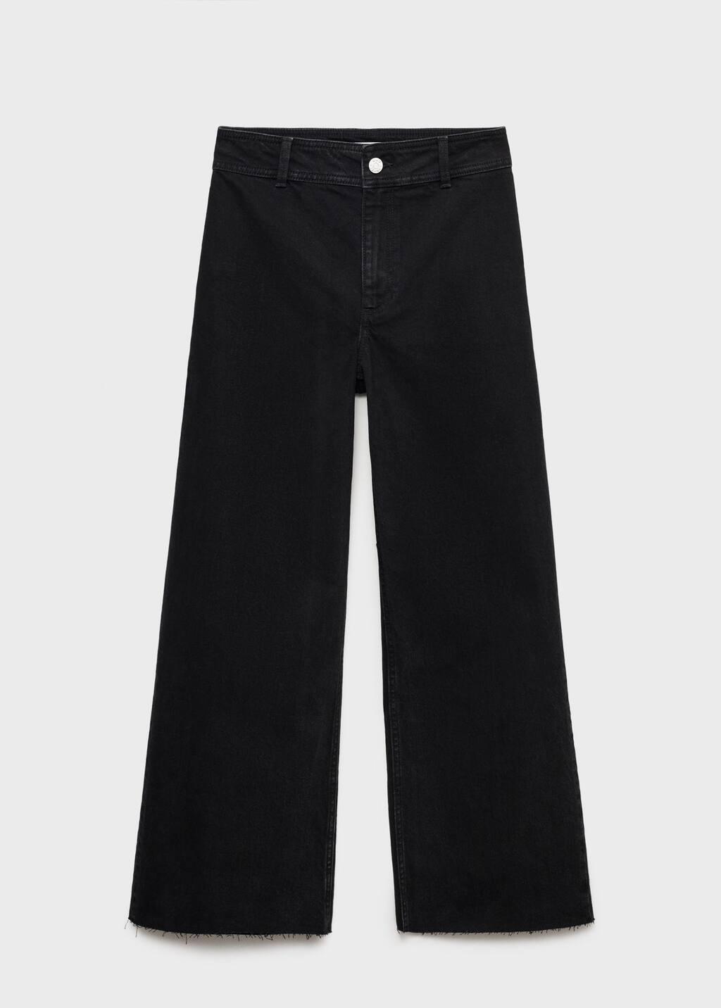 Grey Catherin Culotte High-Rise Jeans, , large image number 5
