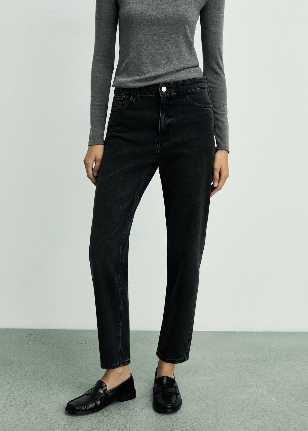 Black Mom Jeans With High Waist Mom2000, , large image number 0