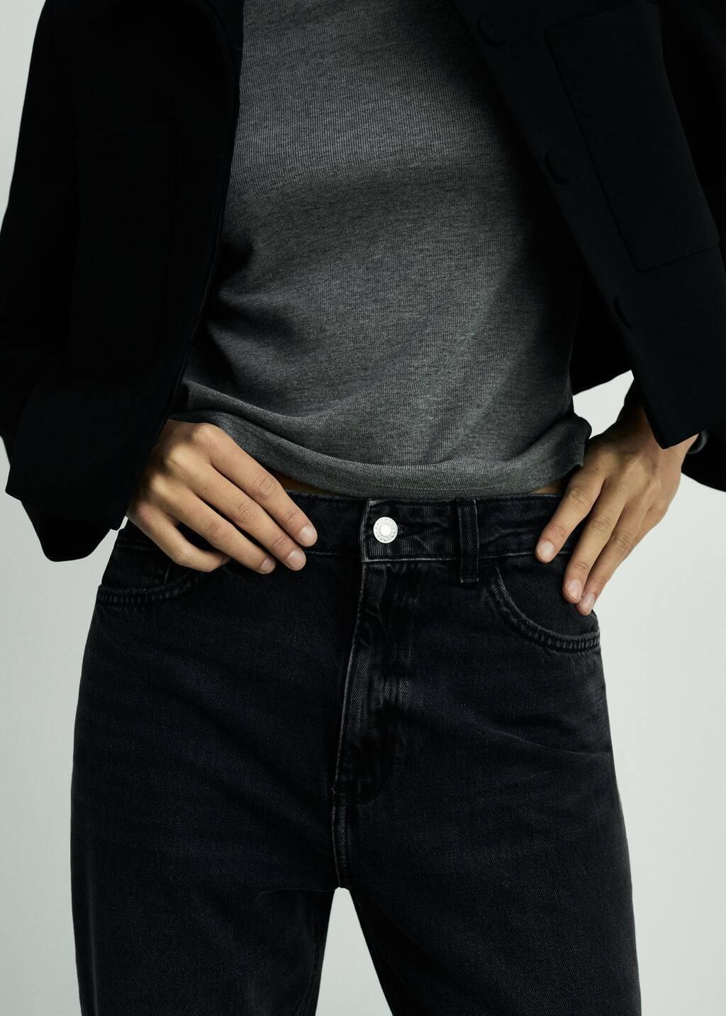 Black Mom Jeans With High Waist Mom2000, , large image number 1