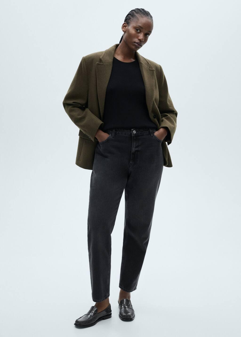 Black Mom Jeans With High Waist Mom2000, , large image number 3