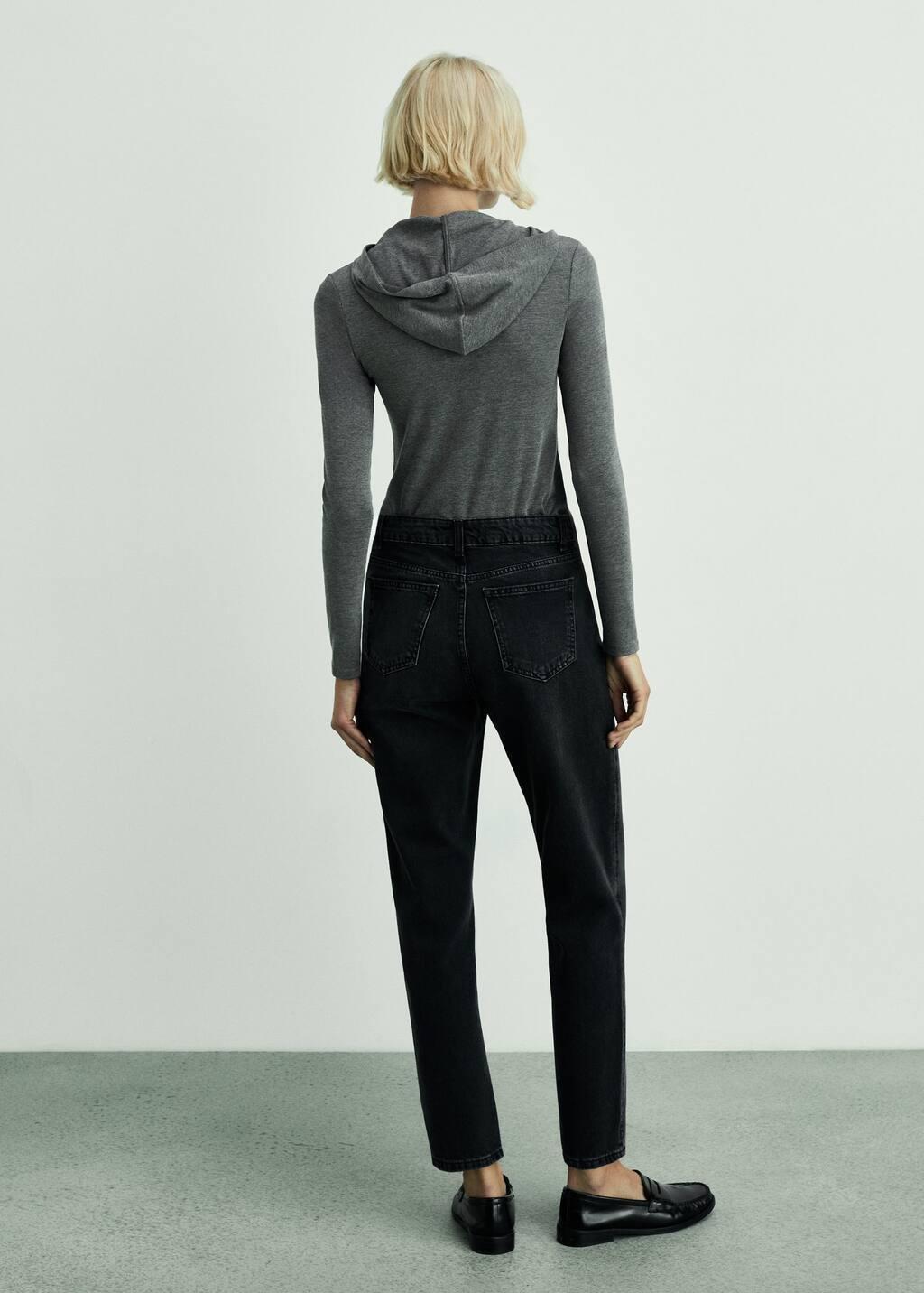 Black Mom Jeans With High Waist Mom2000, , large image number 8
