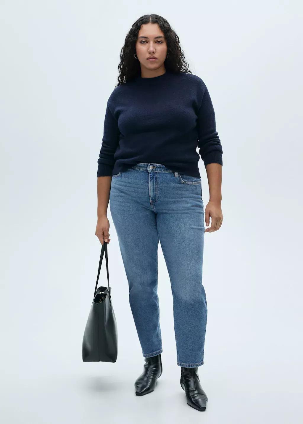 Blue New Mom Comfort High-Rise Jeans, , large image number 1