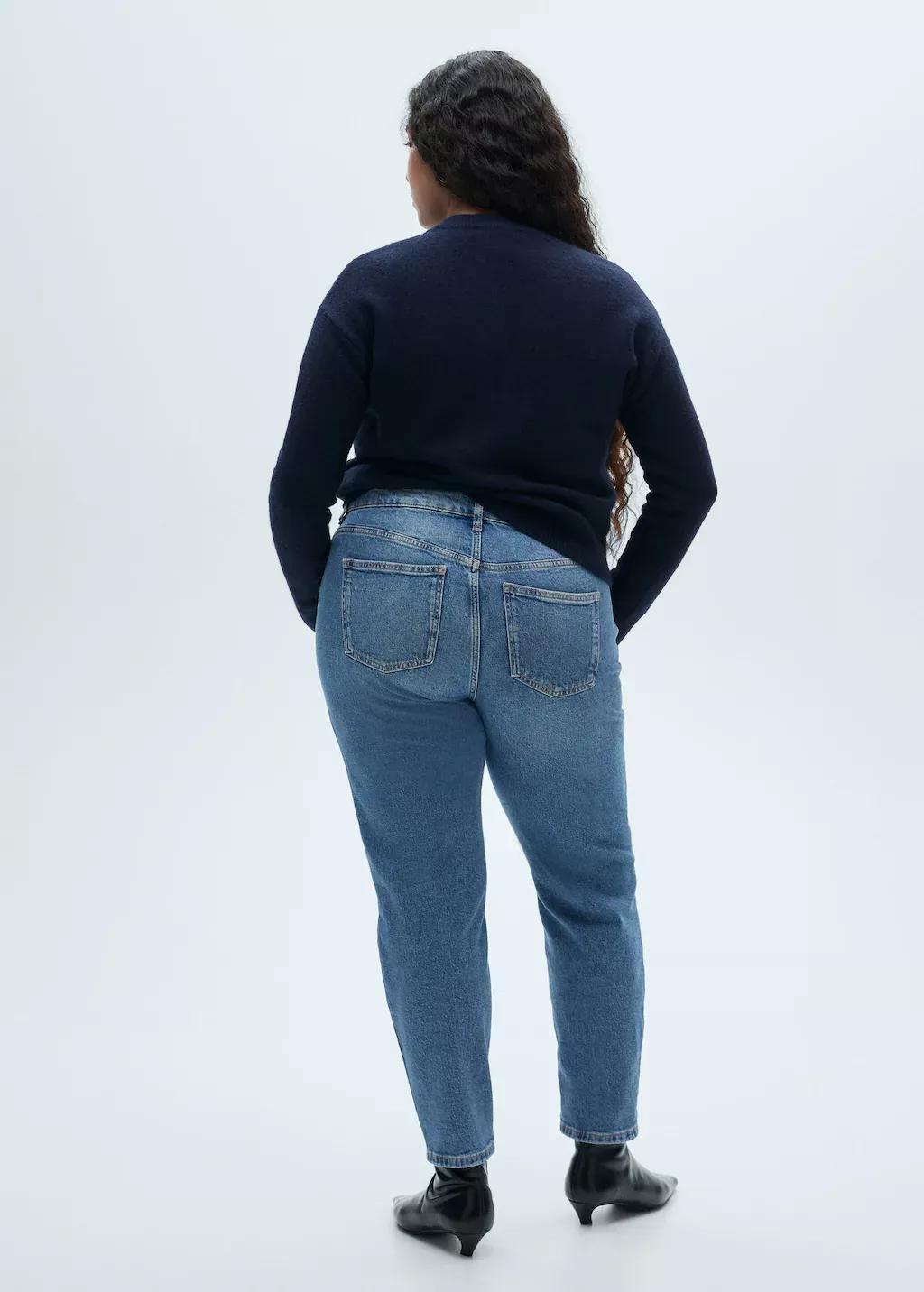 Blue New Mom Comfort High-Rise Jeans, , large image number 4