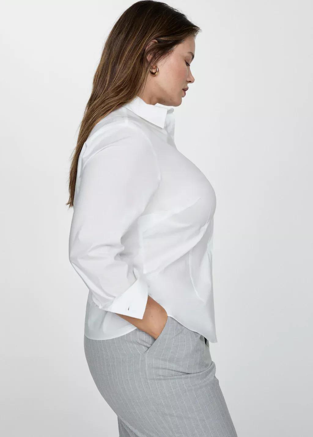 White Polka-Dot Satin Pyjama Trousers, , large image number 6