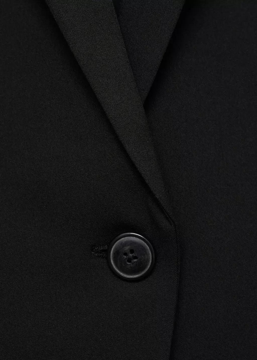 Black Tailored Suit Blazer, , large image number 7