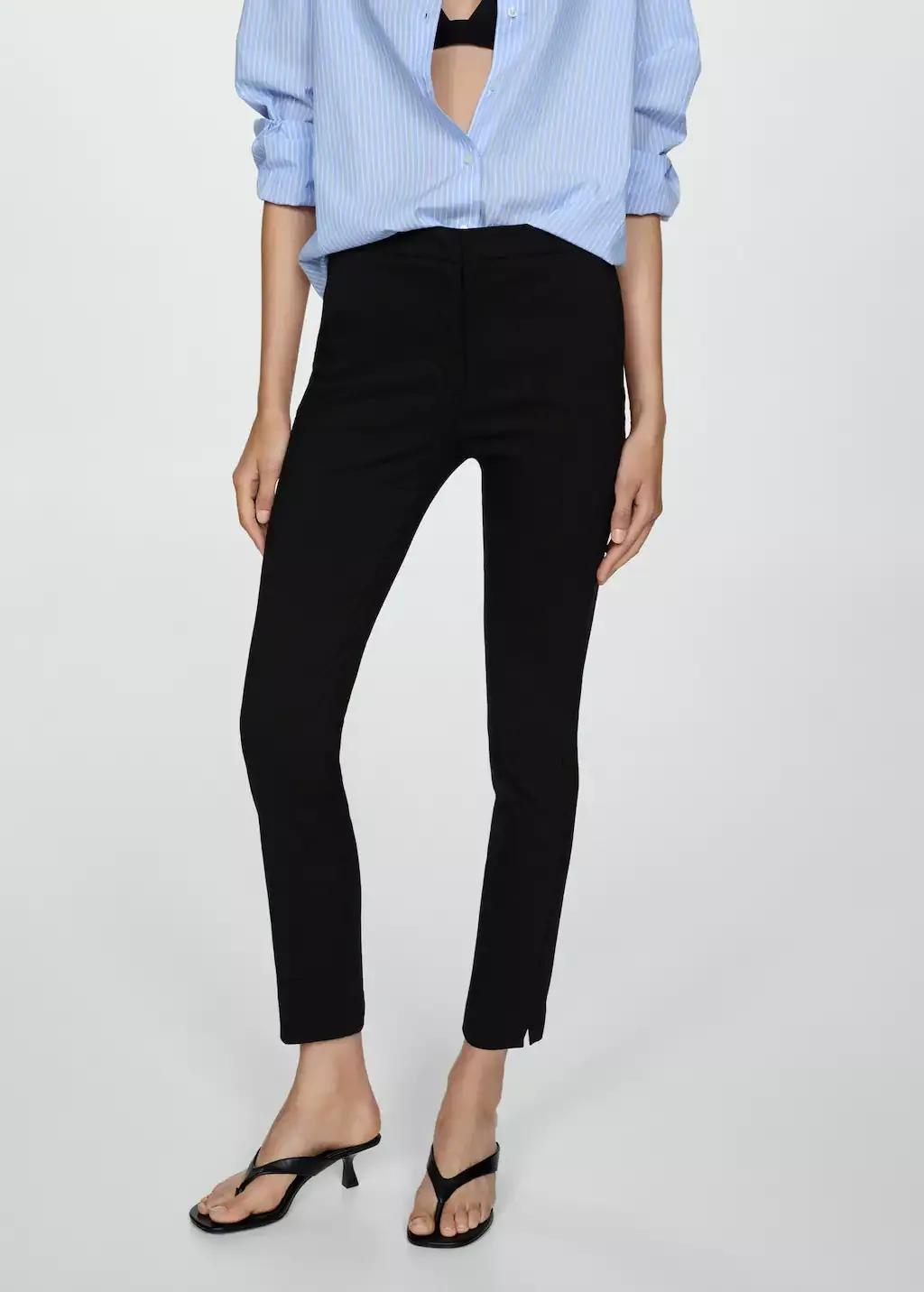Black Tailored Suit Blazer, , large image number 9