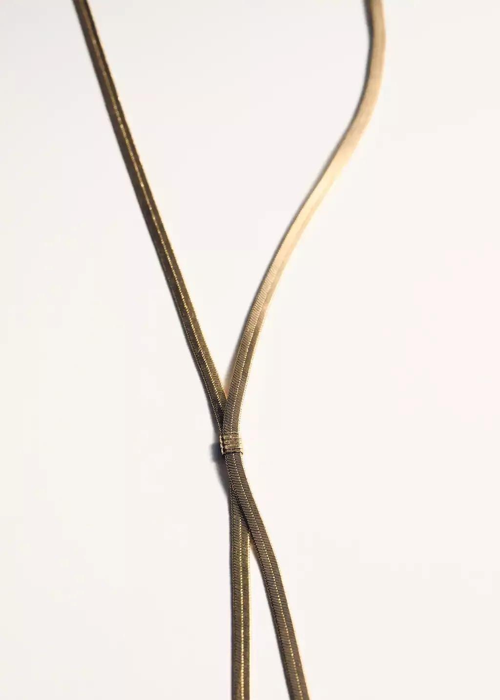 Gold Long, Three-Strand Chain, 0201_OR, large image number 1