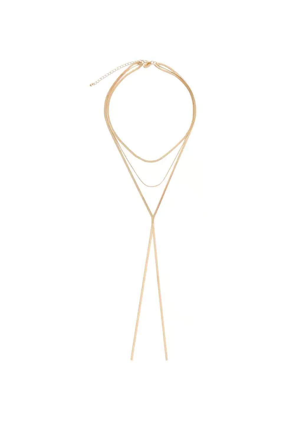 Gold Long, Three-Strand Chain, 0201_OR, large image number 2