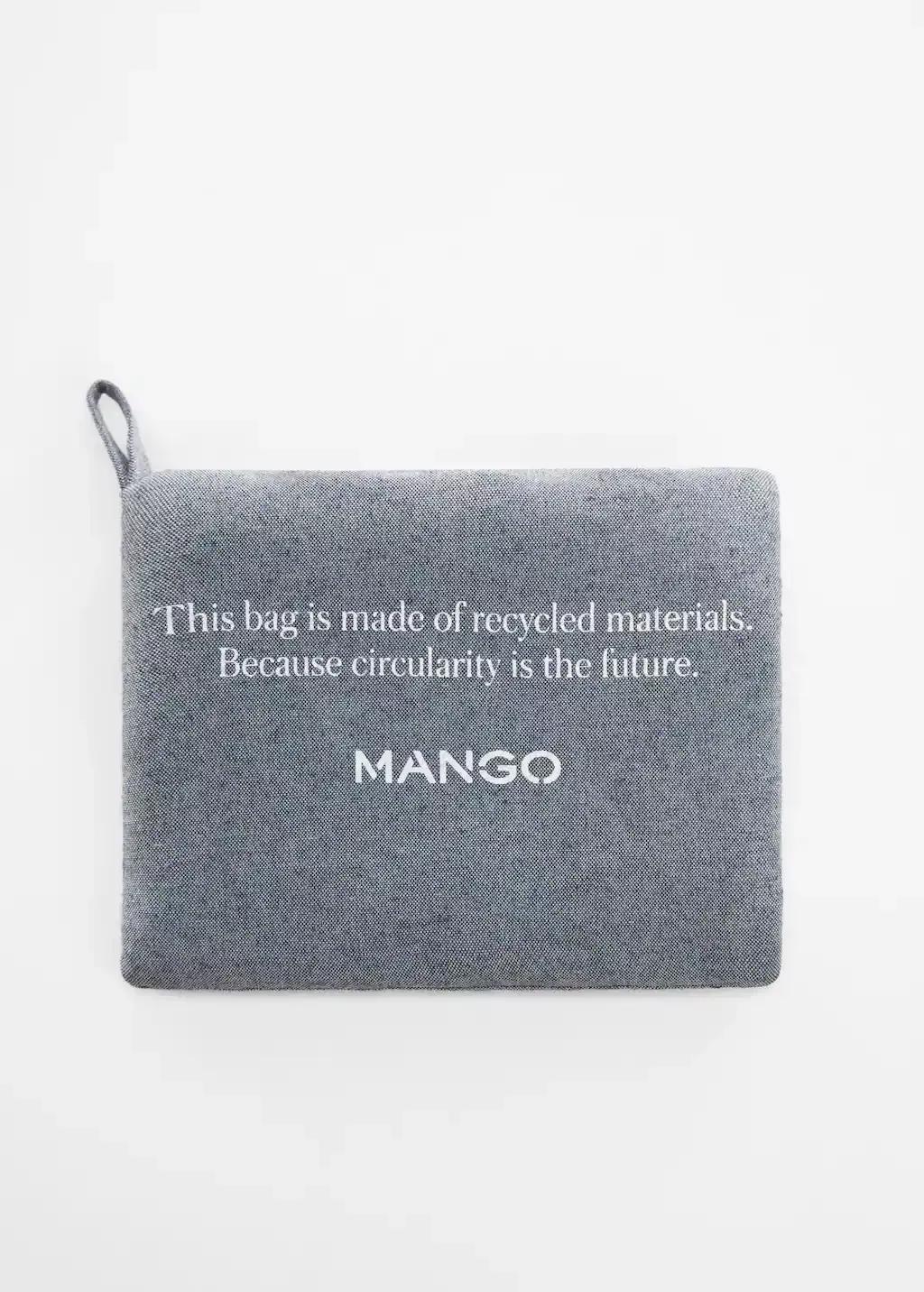 Blue Fabric Shopping Bag, 0201_TM, large image number 4