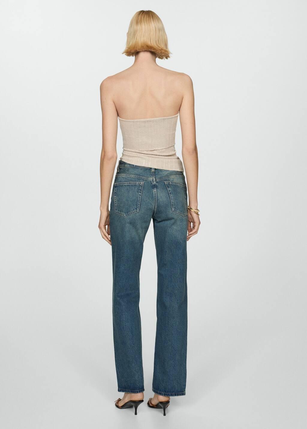 Grey Lt Pastel Strapless Knitted Top, , large image number 4