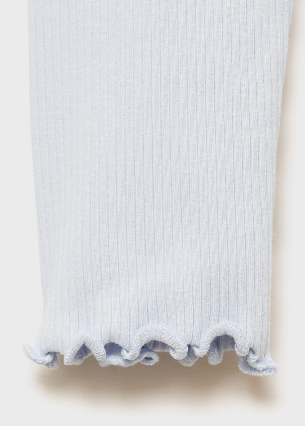 LT-PASTEL BLUE Ribbed high neck t-shirt, Kids Girl, , large image number 3