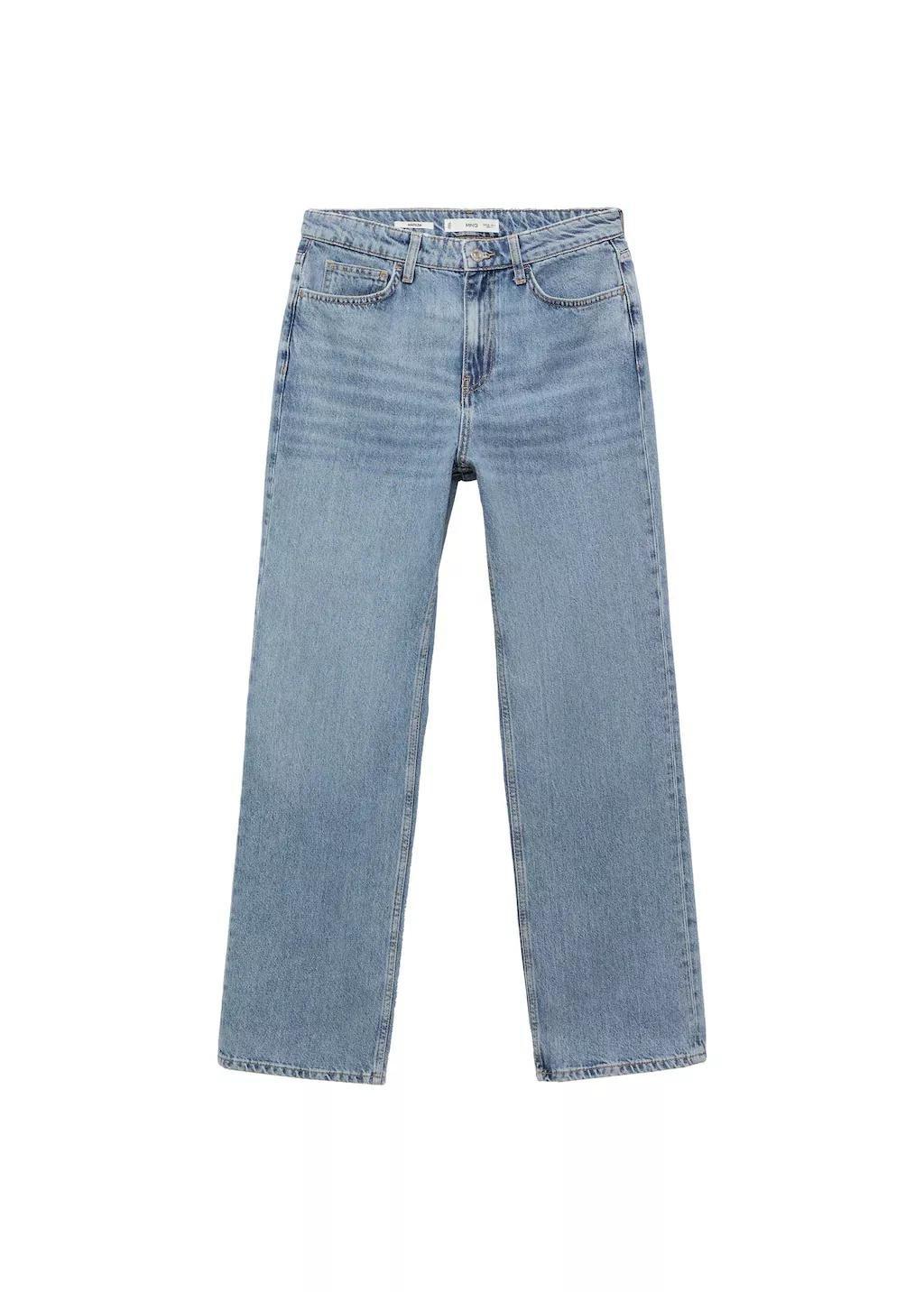 Blue Matilda Medium-Rise Straight-Fit Jeans, , large image number 2