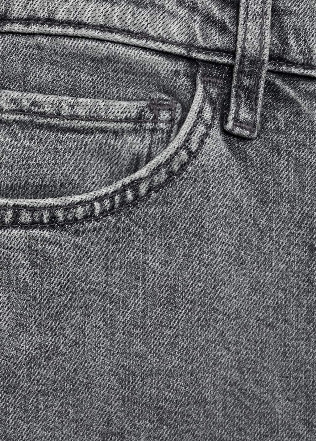 Grey Claudia Slim-Fit Cropped Jeans, , large image number 5