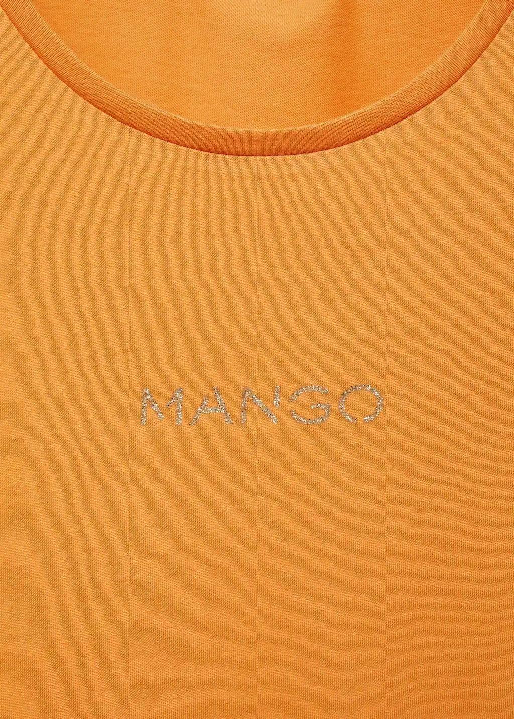 MEDIUM YELLOW Logo print cotton t-shirt, , large image number 2