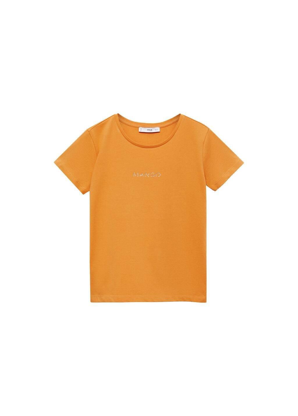 MEDIUM YELLOW Logo print cotton t-shirt, , large image number 3