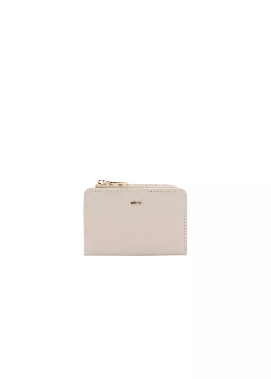 White Leather-Effect Wallet, Natural White, large image number 2