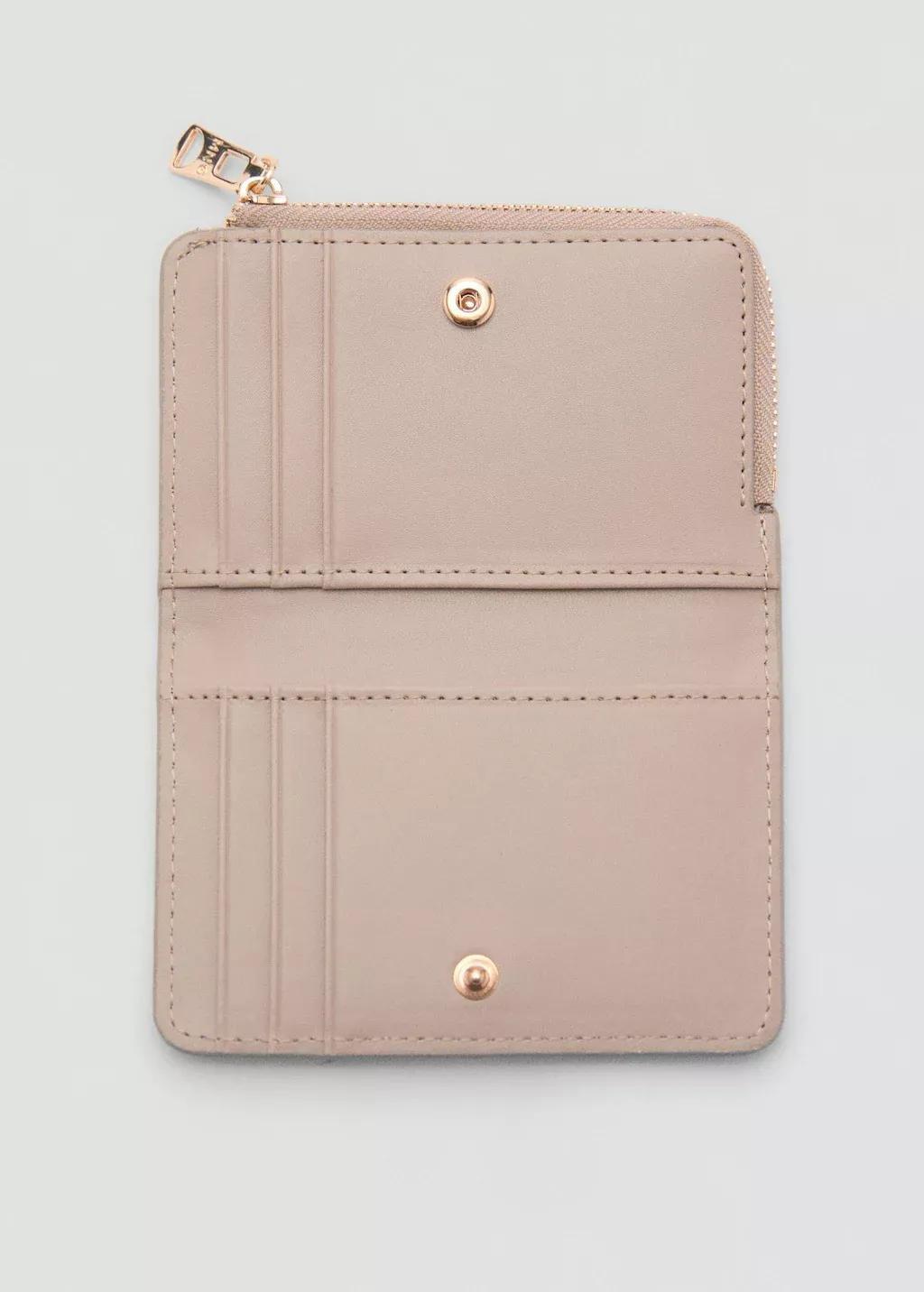 Brown Lt Pastel Leather-Effect Wallet, Light Pastel Brown, large image number 1