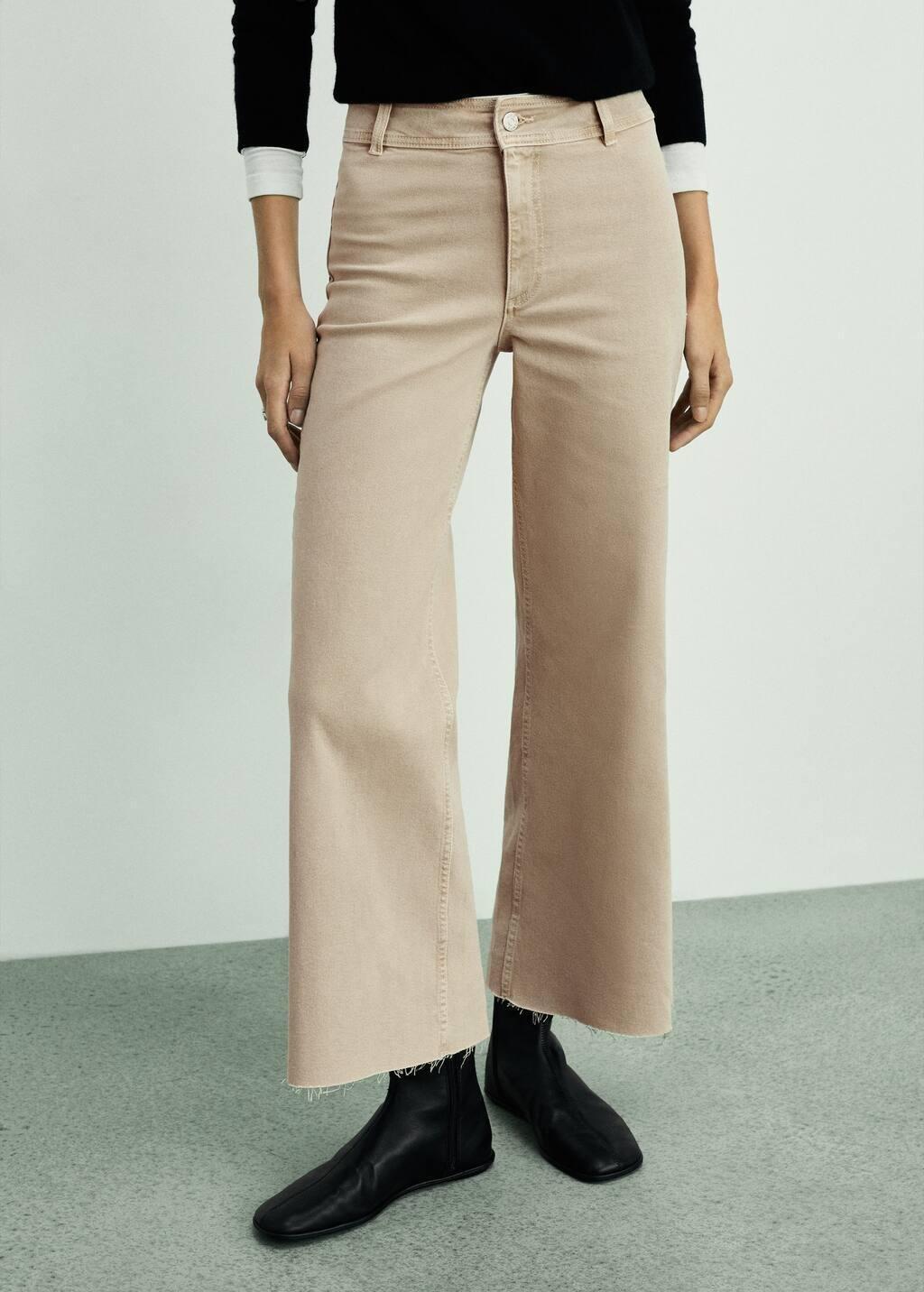 Cream Catherin High-Waisted Culotte Jeans, , large image number 0
