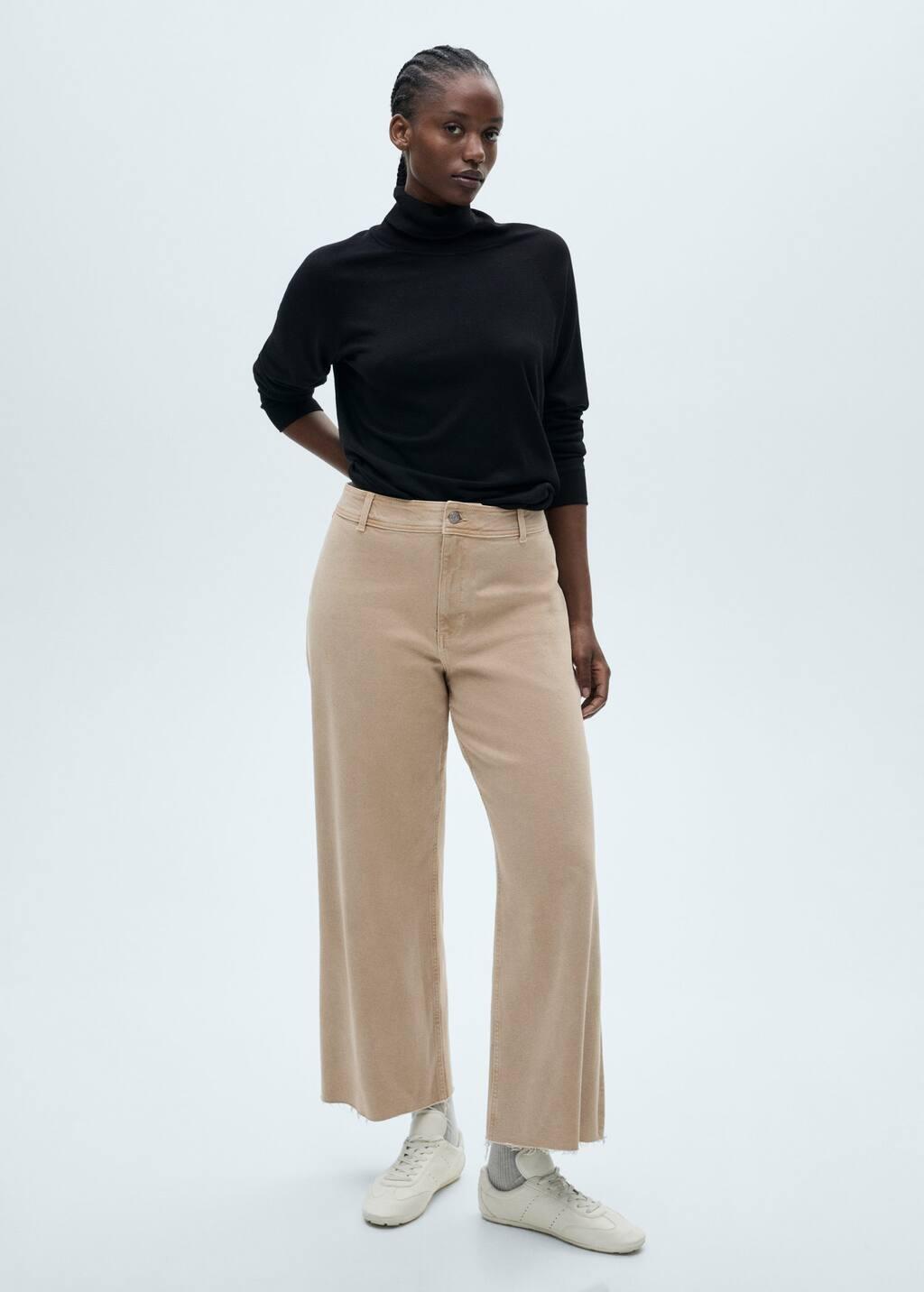 Cream Catherin High-Waisted Culotte Jeans, , large image number 3