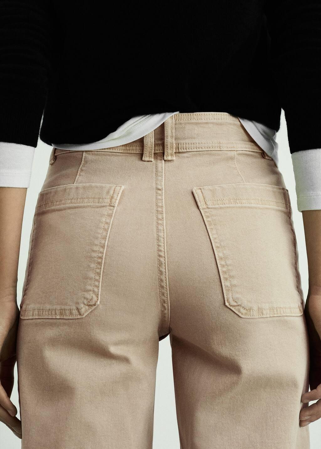 Cream Catherin High-Waisted Culotte Jeans, , large image number 7