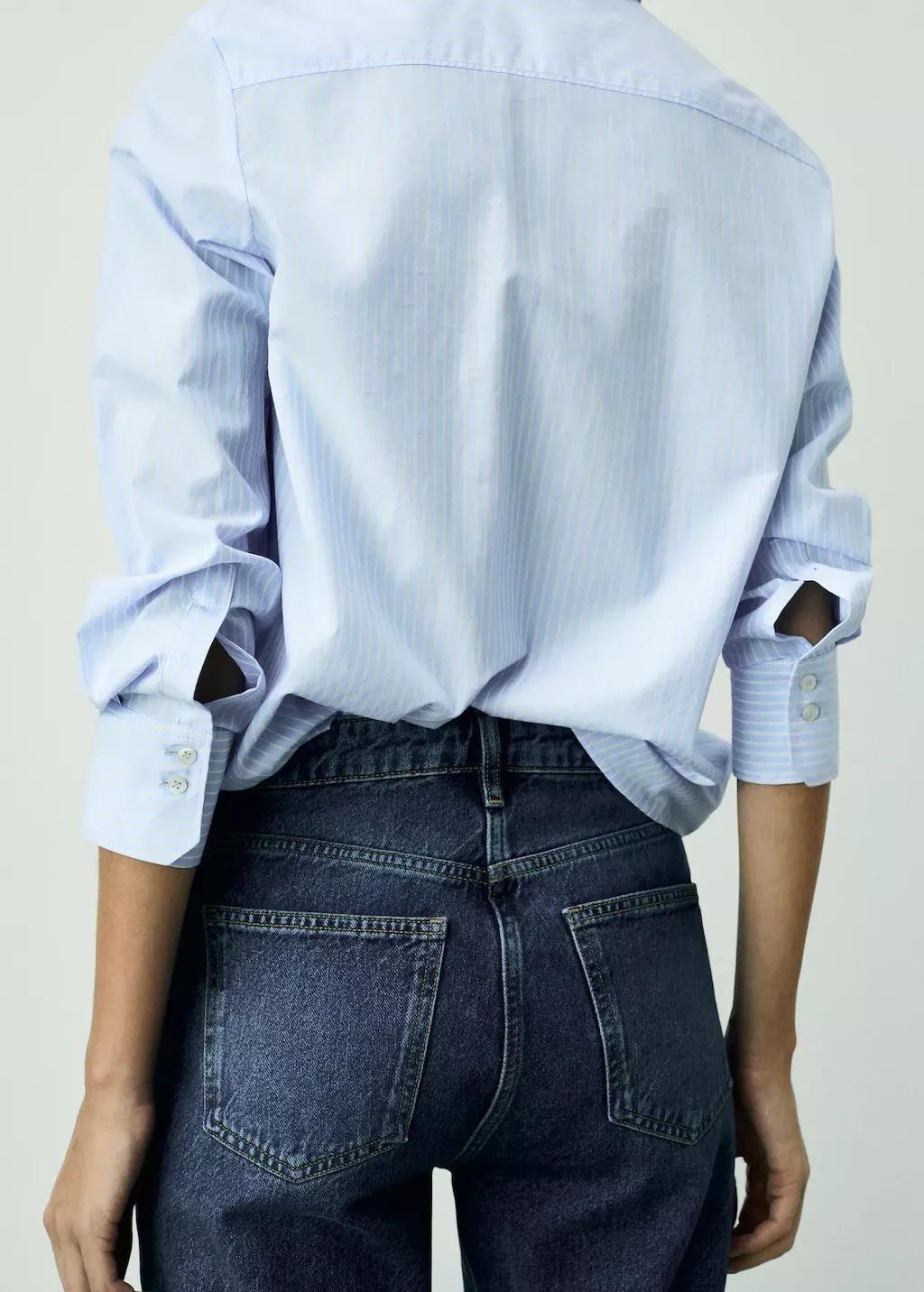 Blue Matilda Medium-Rise Straight-Fit Jeans, , large image number 7
