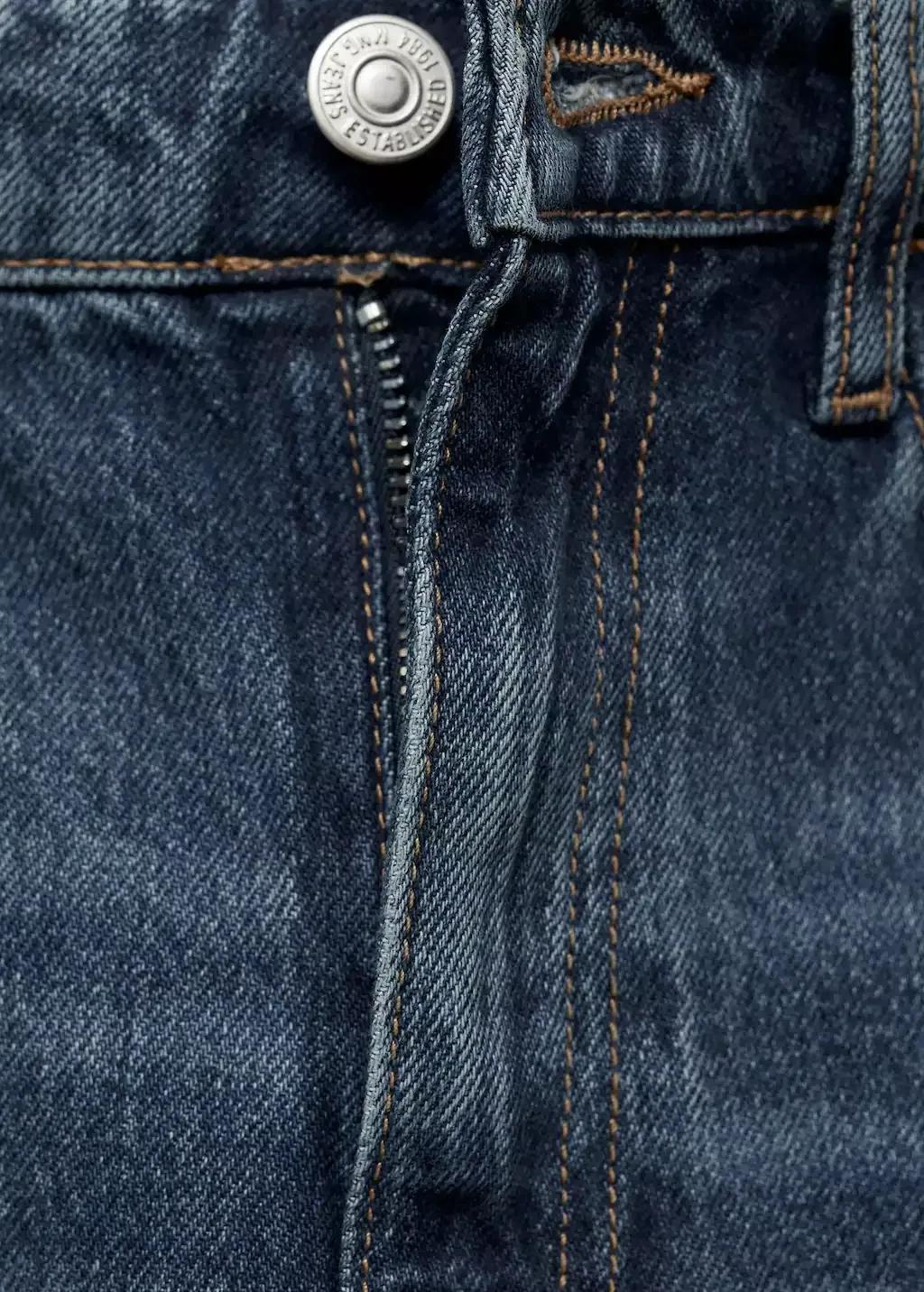 Blue Matilda Medium-Rise Straight-Fit Jeans, , large image number 8
