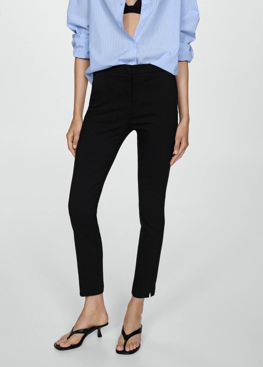 Black Leather-Effect Leggings, , large image number 5