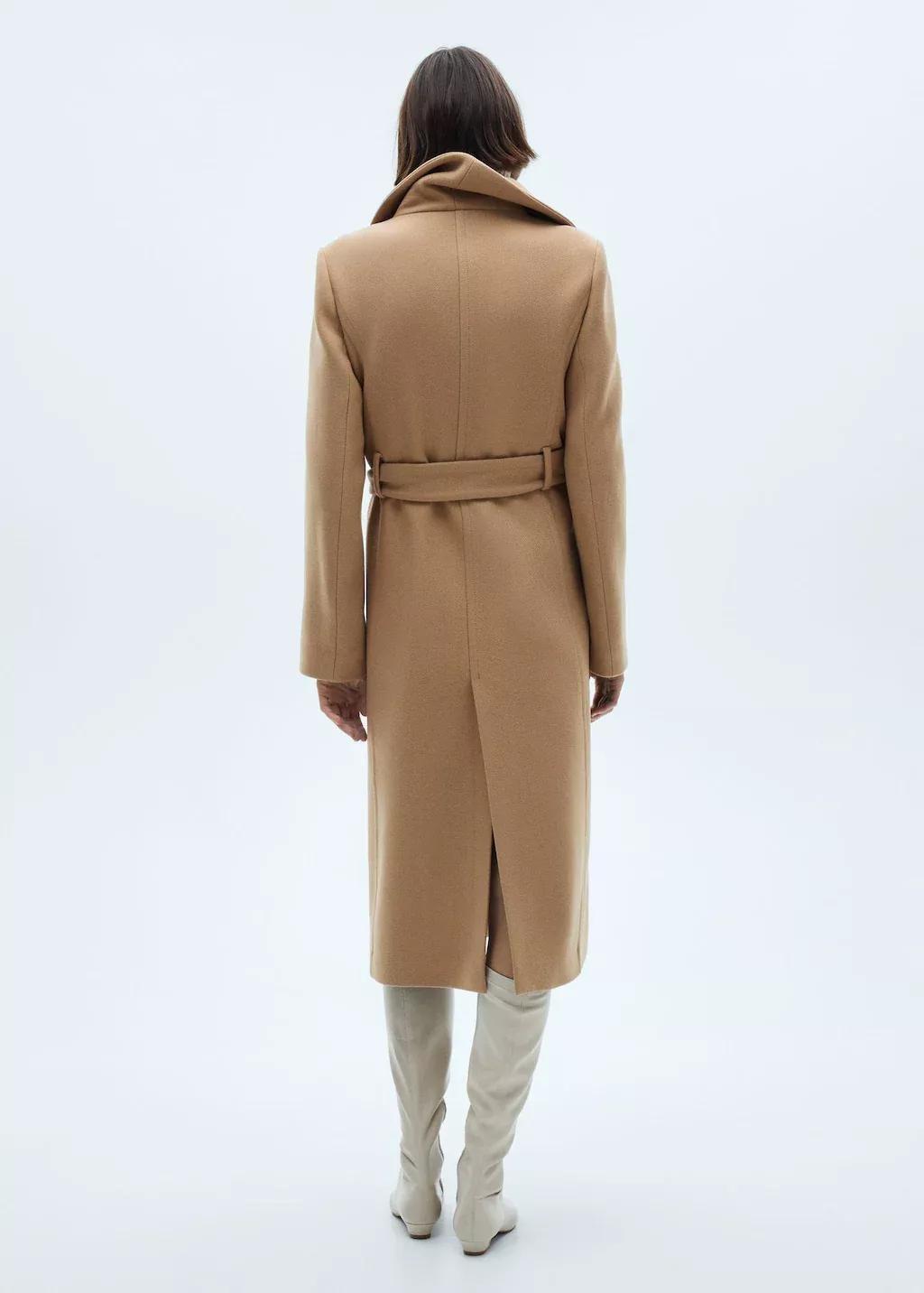 CAMEL Manteco wool coat with belt, , large image number 9