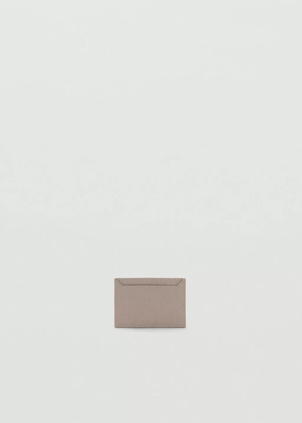 Brown Lt Pastel Saffiano-Effect Cardholder, Light Pastel Brown, large image number 0