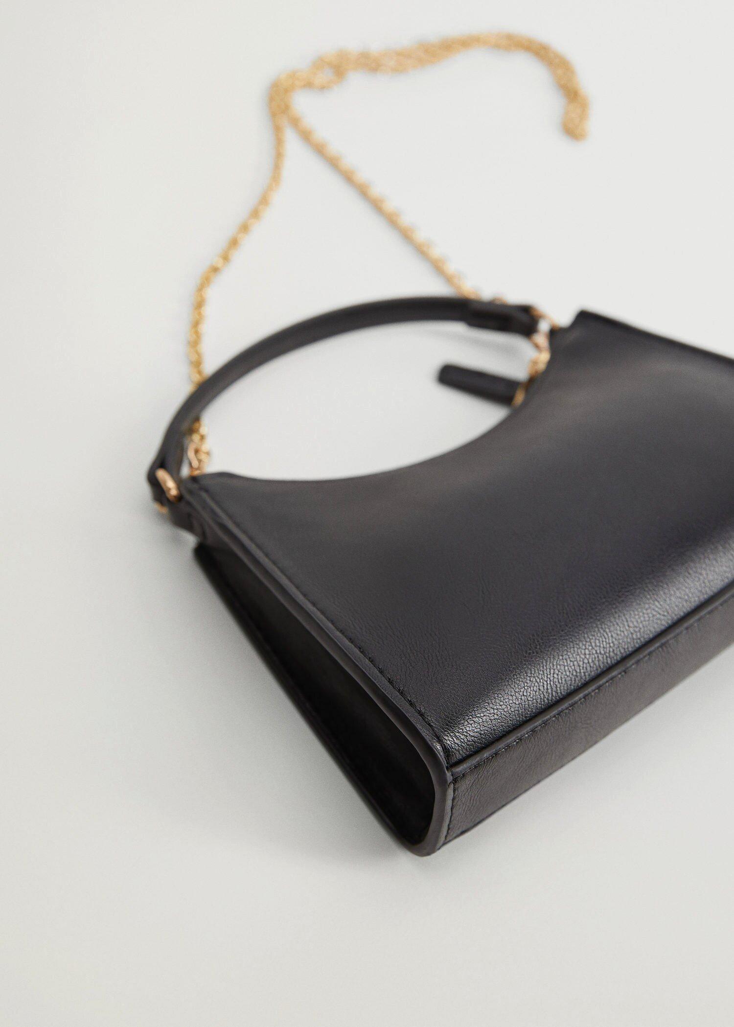 Black Chain Baguette Mini Bag, Women, , large image number 0
