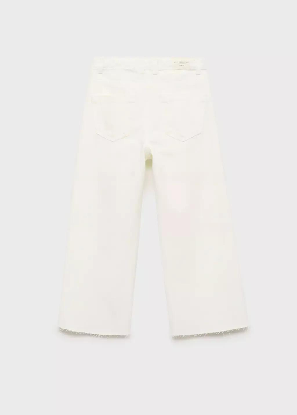 White Culotte Jeans, , large image number 4