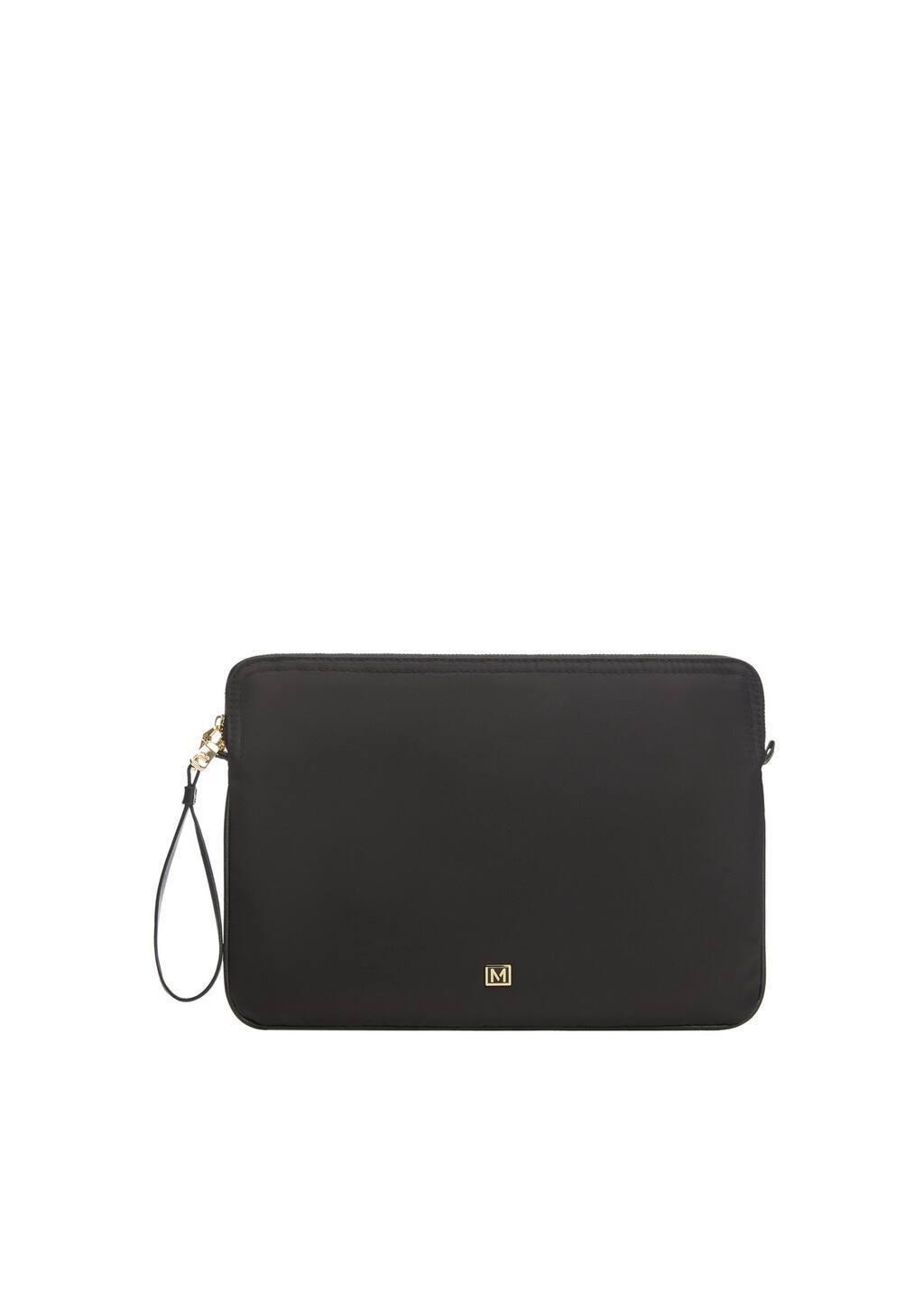 Black Plain Laptop Bag, Black, large image number 3