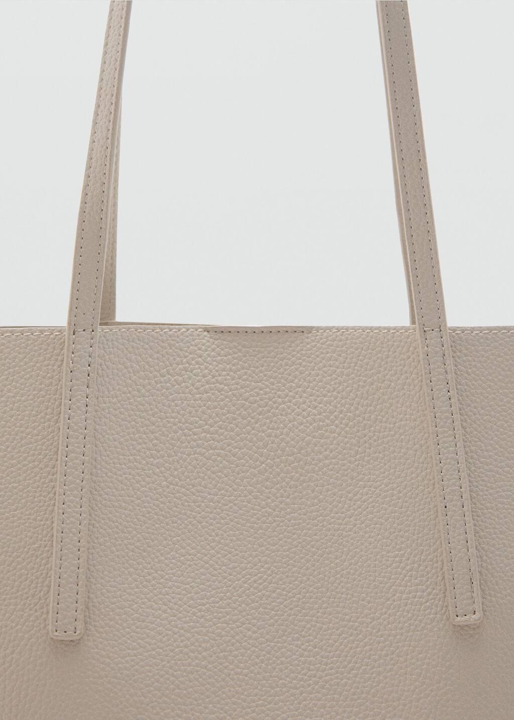 Beige Plain Handmade Shopper, 0201_05, large image number 1