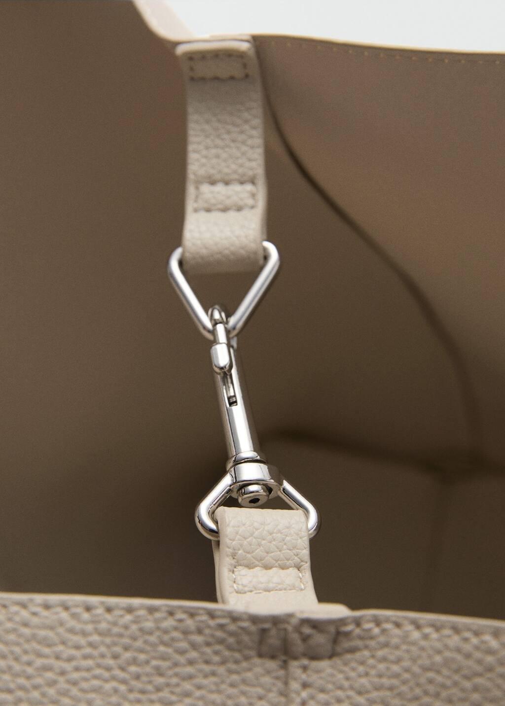 Beige Plain Handmade Shopper, 0201_05, large image number 2