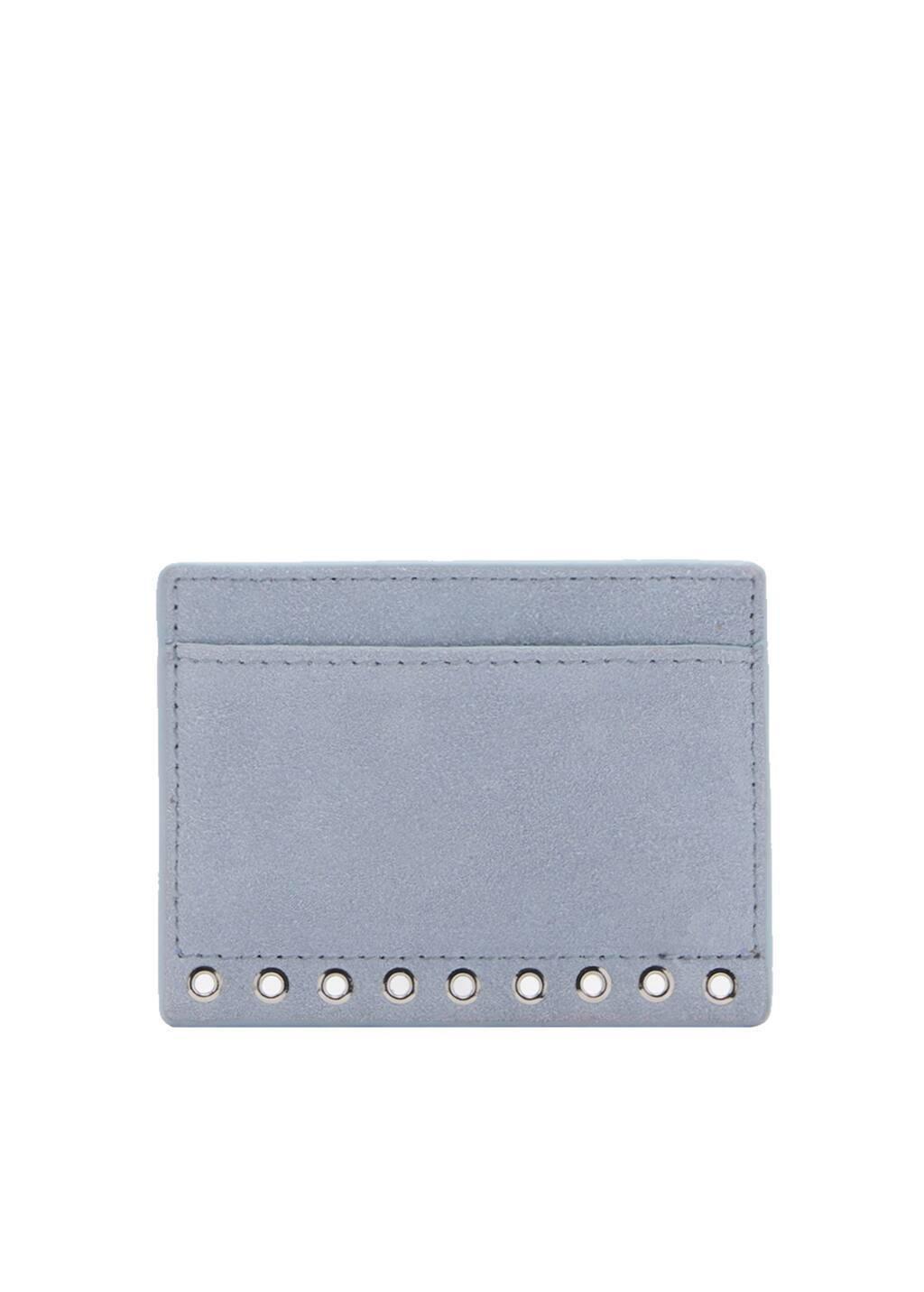 Blue Die-Cut Leather Card Holder, Light-Pastel Blue, large image number 3