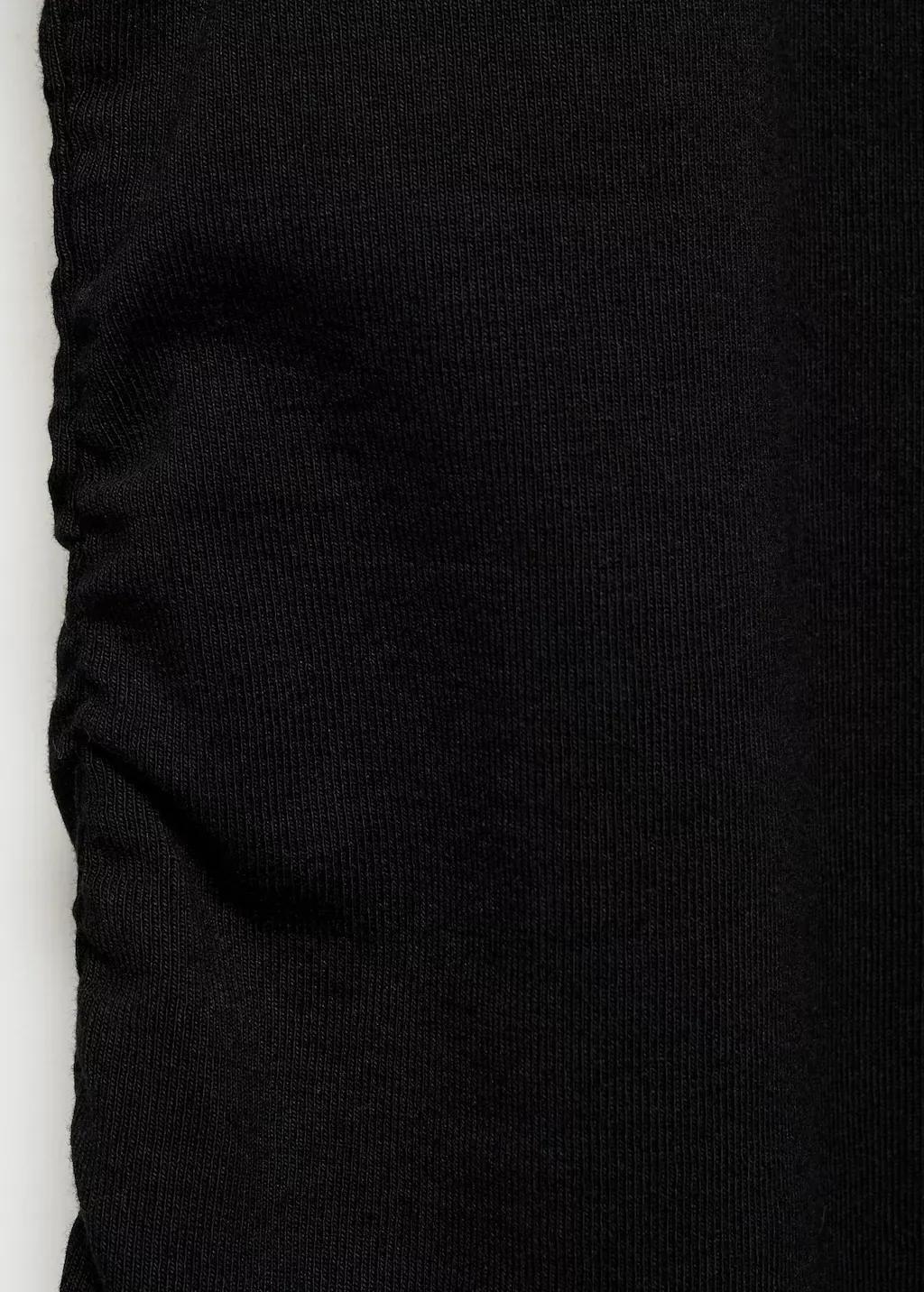 Black Cotton Midi Dress, , large image number 4