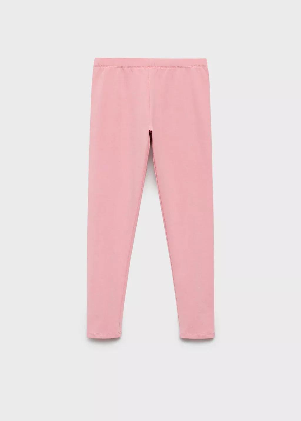 PINK Essential cotton leggings, Kids Girl, , large image number 0