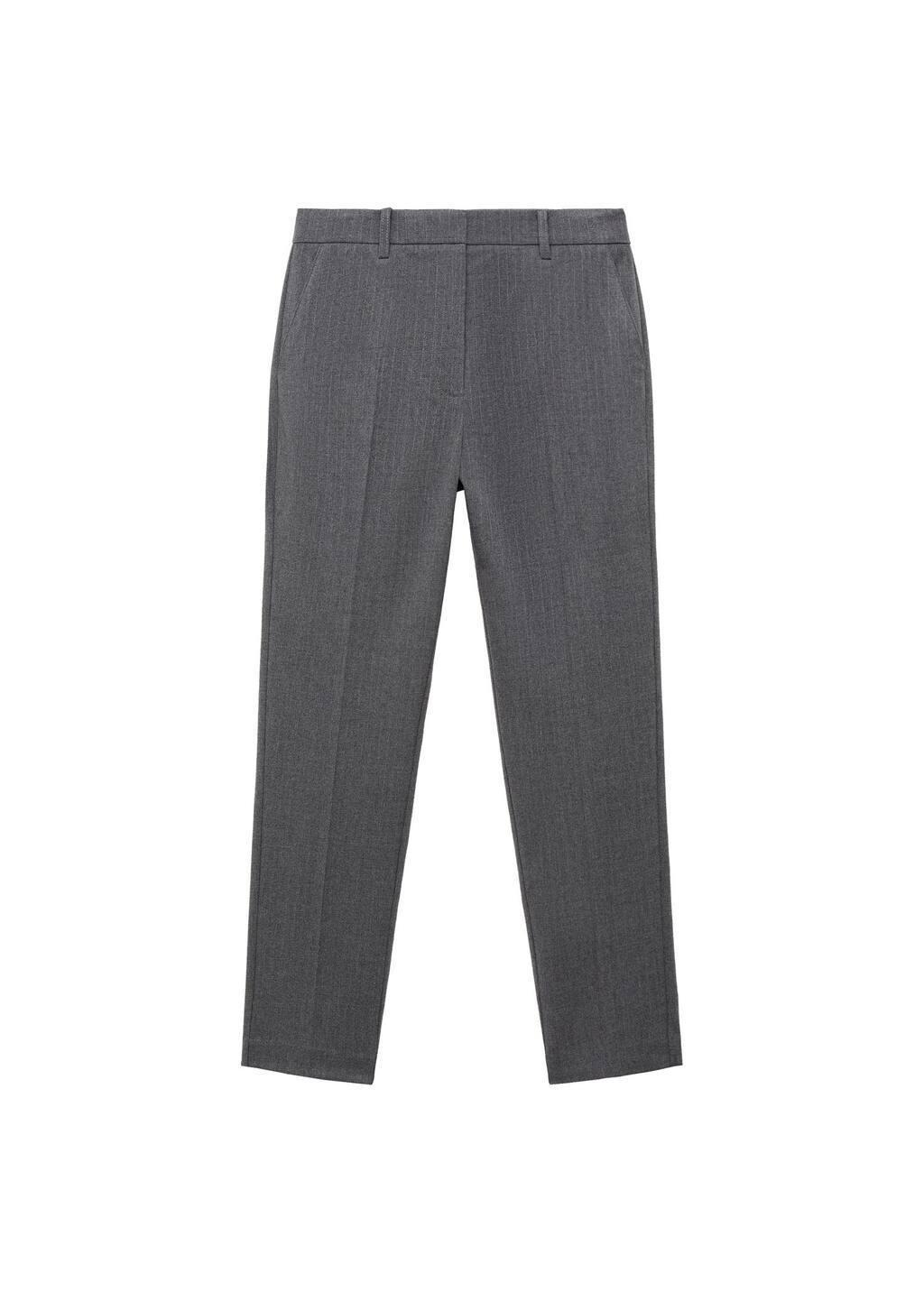Grey Skinny Pants In 7/8 Length, , large image number 2