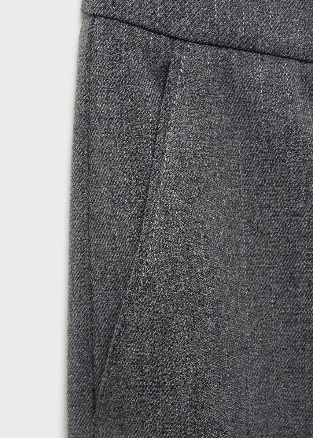 Grey Skinny Pants In 7/8 Length, , large image number 3