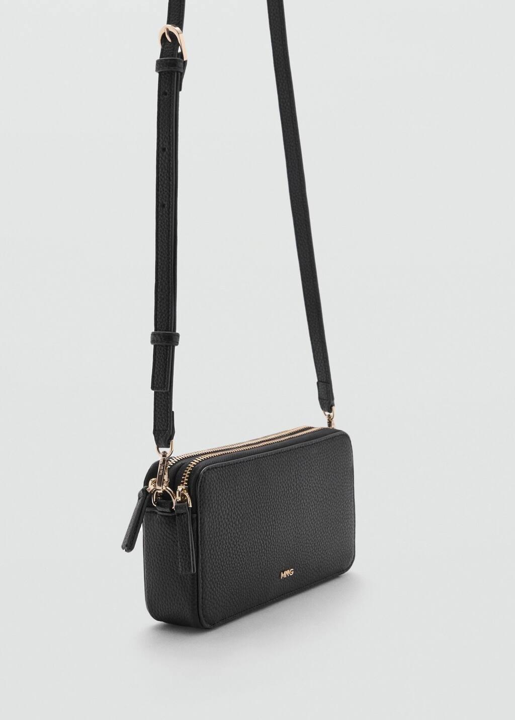 Black Plain Laptop Bag, Black, large image number 0