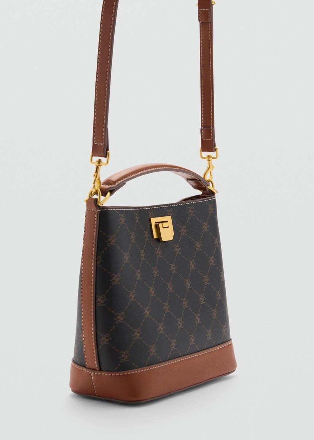 Brown Monogram Handmade Shopper Bag, Brown, large image number 0