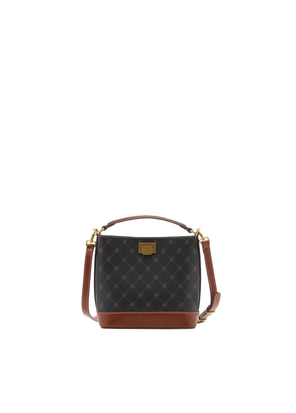 Brown Monogram Handmade Shopper Bag, Brown, large image number 2